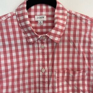 cute picknick plaid J Crew crisp shirt